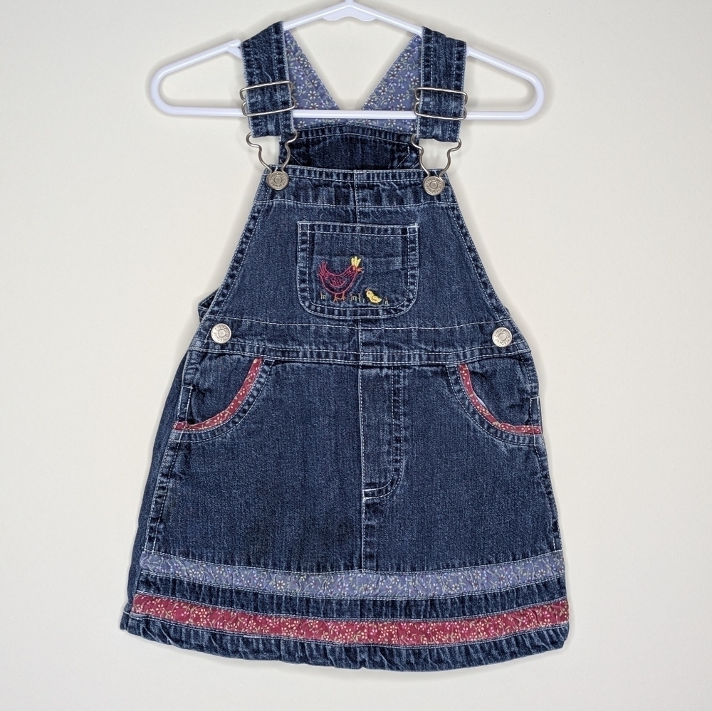 Cherokee Chicken Hen Farm Denim Jumper 12m